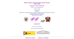 Desktop Screenshot of congresopoesia2006.miradamalva.com
